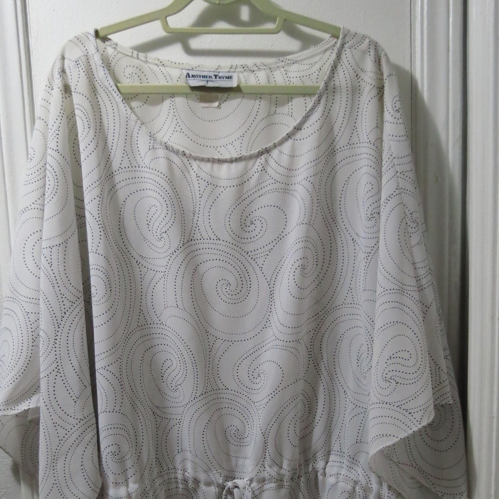 Beautiful black and white blouse